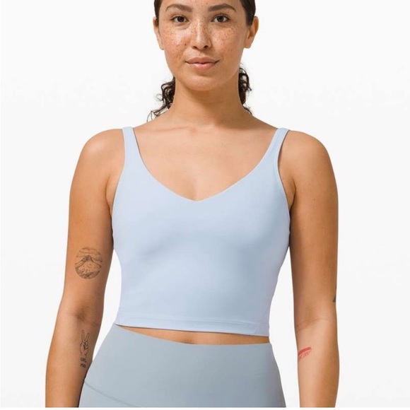 EUC Lululemon Align Tank Size 8 Blue Linen - Picture 1 of 11